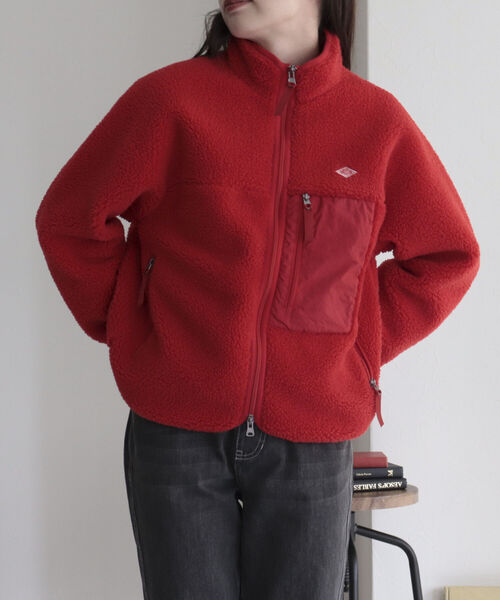 DANTON（ダントン）の「【DANTON/ダントン】INSULATION BOA OUTER　DT-A0194 LBA（ブルゾン・レディース・チャコールグレー/アイボリー/レッド・FREE）」の14枚目の写真