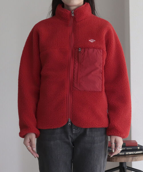 DANTON（ダントン）の「【DANTON/ダントン】INSULATION BOA OUTER　DT-A0194 LBA（ブルゾン・レディース・チャコールグレー/アイボリー/レッド・FREE）」の13枚目の写真