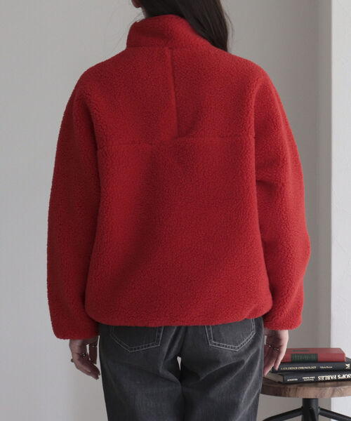 DANTON（ダントン）の「【DANTON/ダントン】INSULATION BOA OUTER　DT-A0194 LBA（ブルゾン・レディース・チャコールグレー/アイボリー/レッド・FREE）」の11枚目の写真