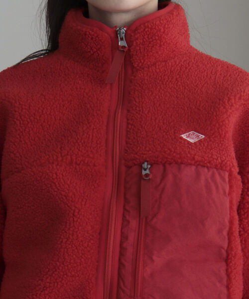 DANTON（ダントン）の「【DANTON/ダントン】INSULATION BOA OUTER　DT-A0194 LBA（ブルゾン・レディース・チャコールグレー/アイボリー/レッド・FREE）」の10枚目の写真