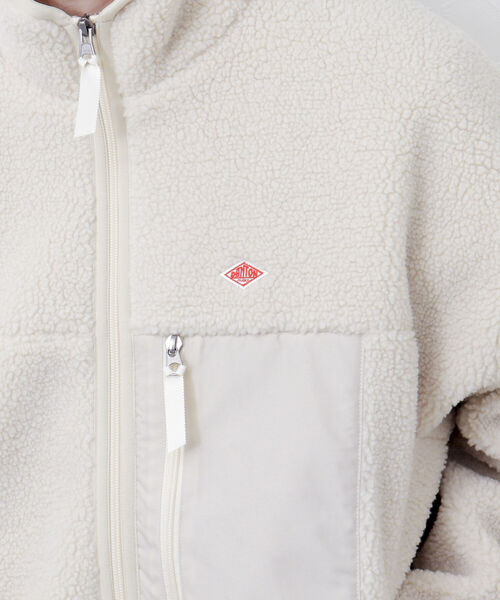 DANTON（ダントン）の「【DANTON/ダントン】INSULATION BOA OUTER　DT-A0194 LBA（ブルゾン・レディース・チャコールグレー/アイボリー/レッド・FREE）」の7枚目の写真
