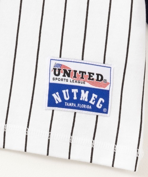 Goodwear（グッドウェア）の「GOOD WEAR x NUTMEG ビッグシルエット 配色切替ロゴプリントロングスリーブTシャツ（Tシャツ/カットソー・メンズ・ブラック/グレー/ホワイト×ブラック/ホワイト×ネイビー・XL/L/M）」の16枚目の写真