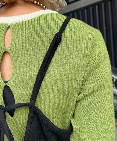 CIAOPANIC（チャオパニック）の「フェイクスウェードキャミワンピース（ワンピース・レディース・モカ/スカイブルー/イエロー/ブラック・ONE SIZE）」の7枚目の写真