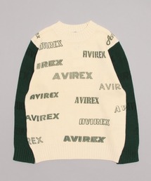 AVIREX（アヴィレックス）のロゴニット　レディース AVIREX ニット セーター LOGO KNIT/ ロゴニット レディース