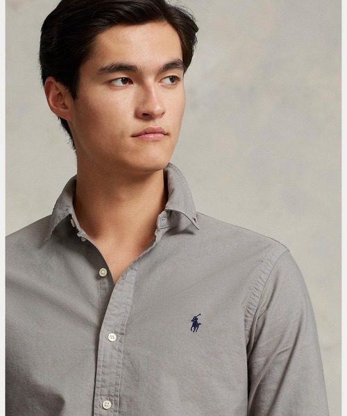 POLO RALPH LAUREN（ポロ ラルフ ローレン）の「クラシック フィット ガーメントダイド オックスフォード シャツ（シャツ/ブラウス・メンズ・グレー系・XL/M/XS/L/S/XXL）」の4枚目の写真