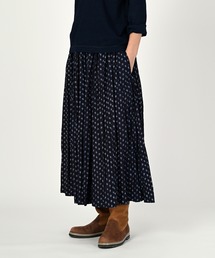45R（フォーティファイブアール）の「インディゴ平勿忘草プリントの