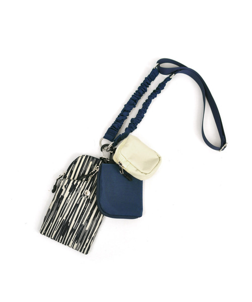 cache cache(カシュ カシュ)の「カシュカシュ cachecache / バンジーコードナイロンスマホショルダー(ショルダーバッグ・レディース・アイボリー/ブラック/グレー/レオパード/カモフラージュ/ベージュ・FREE)」の19枚目の写真