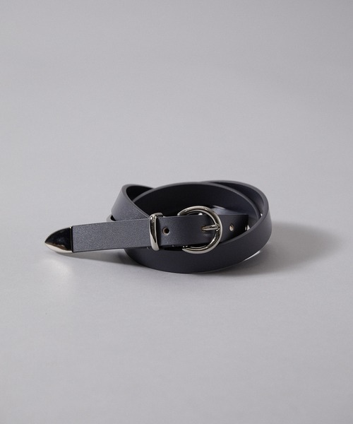 JUNRED(ジュンレッド)の「ウエスタンナローベルト(ベルト・メンズ・チャコールグレー/ブラック/ベージュ・FREE)」の3枚目の写真