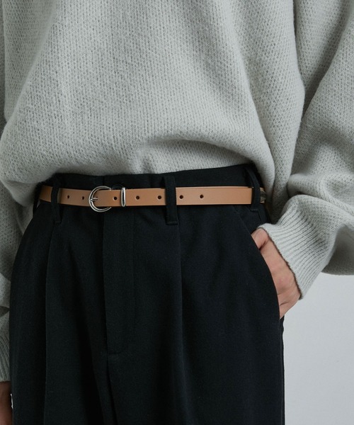 JUNRED(ジュンレッド)の「ウエスタンナローベルト(ベルト・メンズ・チャコールグレー/ブラック/ベージュ・FREE)」の7枚目の写真