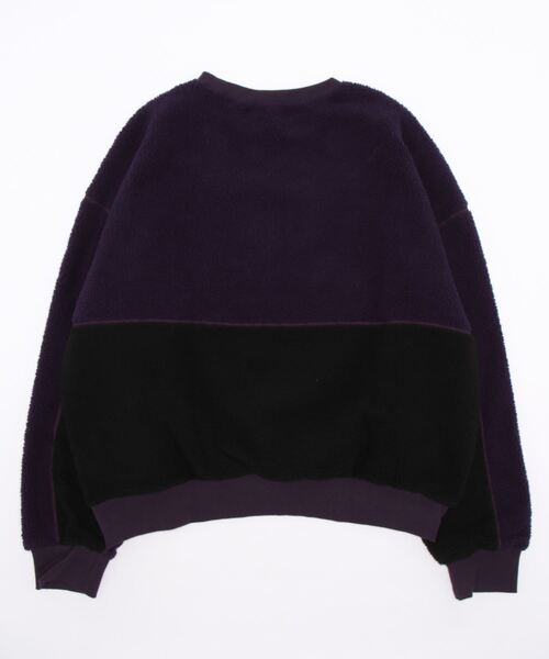 VIBGYOR(ヴィブジョー)の「【Re:one】-OVERR- COLOR BLOCKED FLEECE SWEATSHIRTS(MA)(スウェット・メンズ・パープル・FREE)」の9枚目の写真