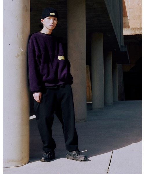 VIBGYOR(ヴィブジョー)の「【Re:one】-OVERR- COLOR BLOCKED FLEECE SWEATSHIRTS(MA)(スウェット・メンズ・パープル・FREE)」の10枚目の写真