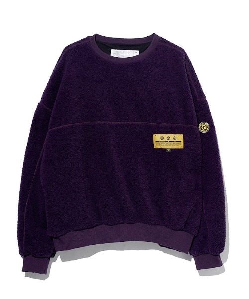VIBGYOR(ヴィブジョー)の「【Re:one】-OVERR- COLOR BLOCKED FLEECE SWEATSHIRTS(MA)(スウェット・メンズ・パープル・FREE)」の7枚目の写真