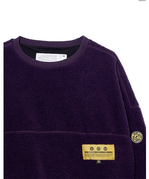 VIBGYOR(ヴィブジョー)の「【Re:one】-OVERR- COLOR BLOCKED FLEECE SWEATSHIRTS(MA)(スウェット・メンズ・パープル・FREE)」の6枚目の写真
