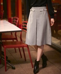 index | ラメツイード 千鳥チェックフレアスカート(スカート)