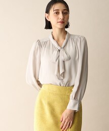 OPAQUE.CLIP | ドットジャカードボウタイブラウス(シャツ/ブラウス)