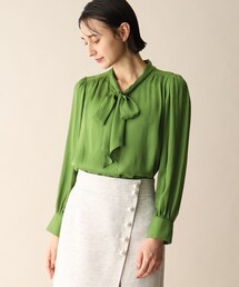 OPAQUE.CLIP | ドットジャカードボウタイブラウス(シャツ/ブラウス)