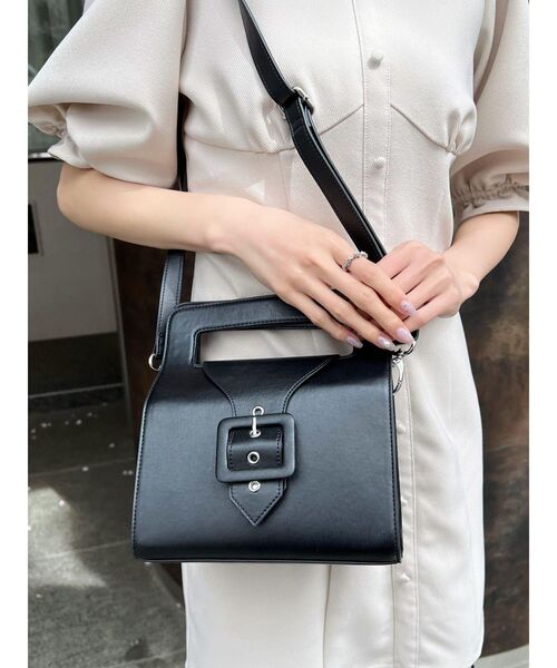 EATME（イートミー）の「ベルテッドランチボックスバッグ（ハンドバッグ・レディース・ベージュ/ブルー/ブラック・FREE）」の5枚目の写真