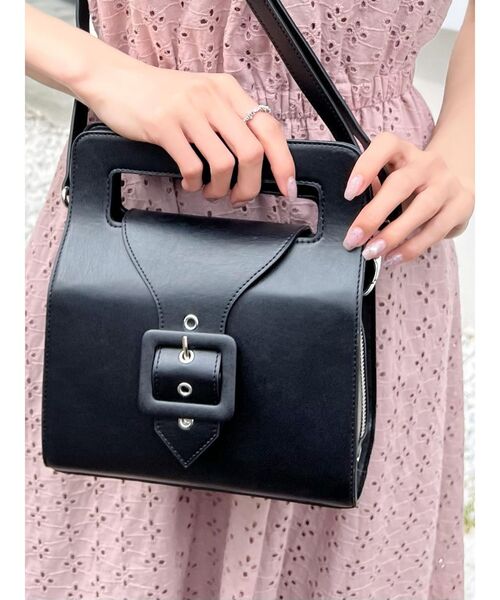 EATME（イートミー）の「ベルテッドランチボックスバッグ（ハンドバッグ・レディース・ベージュ/ブルー/ブラック・FREE）」の11枚目の写真