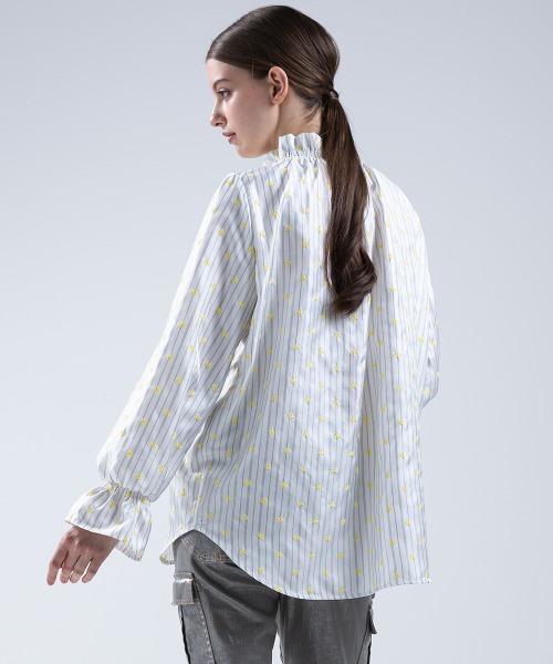 DOUBLE STANDARD CLOTHING（ダブルスタンダードクロージング）の「DSC/ フラワー刺繍ブラウス（シャツ/ブラウス・レディース・イエロー/オフホワイト・36/38）」の18枚目の写真