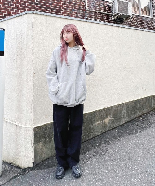 Figments(フィグメンツ)の「【裏起毛】Anotherパーカー(パーカー・レディース・ブラック/グレー・FREE)」の5枚目の写真