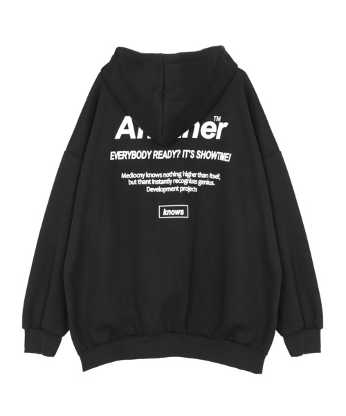 Figments(フィグメンツ)の「【裏起毛】Anotherパーカー(パーカー・レディース・ブラック/グレー・FREE)」の7枚目の写真