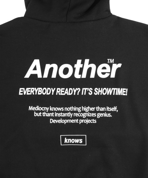 Figments(フィグメンツ)の「【裏起毛】Anotherパーカー(パーカー・レディース・ブラック/グレー・FREE)」の9枚目の写真