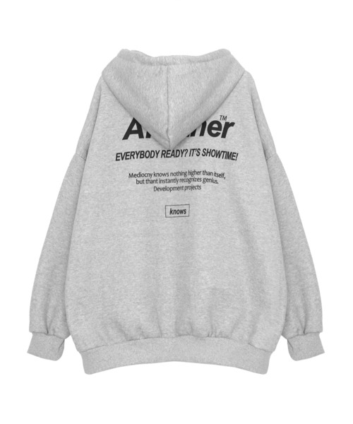 Figments(フィグメンツ)の「【裏起毛】Anotherパーカー(パーカー・レディース・ブラック/グレー・FREE)」の13枚目の写真