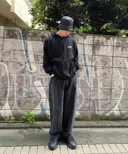 Figments(フィグメンツ)の「【裏起毛】Anotherパーカー(パーカー・レディース・ブラック/グレー・FREE)」の17枚目の写真