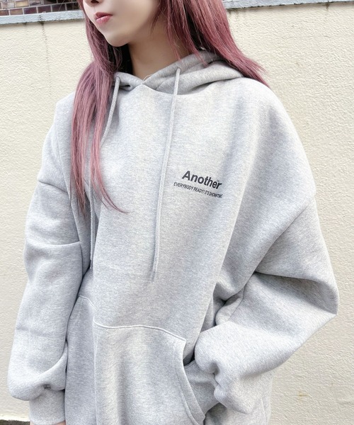 Figments(フィグメンツ)の「【裏起毛】Anotherパーカー(パーカー・レディース・ブラック/グレー・FREE)」の20枚目の写真