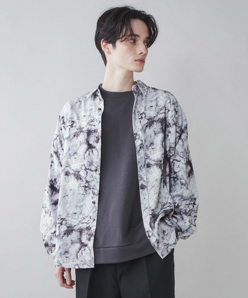 LUCY(ルーシー)の「LUCY/アムンゼン総柄BIGシャツ(シャツ/ブラウス・メンズ・その他1/その他2/その他3/その他4・MEDIUM/LARGE)」の3枚目の写真