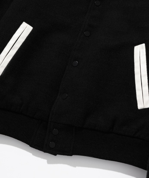 Millo Archive（ミロ アーカイブ）の「【millo 】ユージュアルバーシティジャケット / Usual Varsity Jacket（ブルゾン・レディース・ネイビー/チャコール/ブラック/ブラウン・MEDIUM/LARGE）」の9枚目の写真