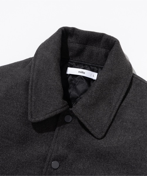 Millo Archive（ミロ アーカイブ）の「【millo 】ユージュアルバーシティジャケット / Usual Varsity Jacket（ブルゾン・レディース・ネイビー/チャコール/ブラック/ブラウン・MEDIUM/LARGE）」の12枚目の写真