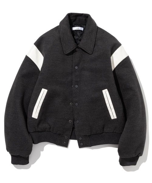 Millo Archive（ミロ アーカイブ）の「【millo 】ユージュアルバーシティジャケット / Usual Varsity Jacket（ブルゾン・レディース・ネイビー/チャコール/ブラック/ブラウン・MEDIUM/LARGE）」の16枚目の写真