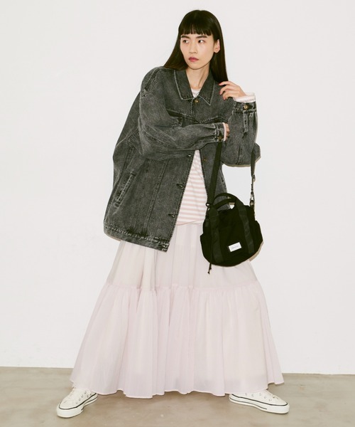 Libra Cue（リブラ キュー）の「2way巾着ショルダーバッグ（ショルダーバッグ・レディース・ベージュ/ブラック・FREE）」の15枚目の写真