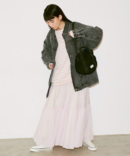 Libra Cue（リブラ キュー）の「2way巾着ショルダーバッグ（ショルダーバッグ・レディース・ベージュ/ブラック・FREE）」の10枚目の写真