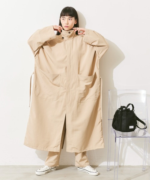 Libra Cue（リブラ キュー）の「2way巾着ショルダーバッグ（ショルダーバッグ・レディース・ベージュ/ブラック・FREE）」の9枚目の写真