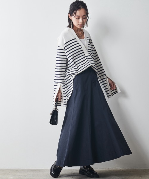 CHIC STYLE（シックスタイル）の「＜大きいサイズ＞綿100％スキッパーボーダーカットソープルオーバー シックスタイル（Tシャツ/カットソー・レディース・ブラック系/ネイビー系・L/LL/3L/5L/4L）」の13枚目の写真