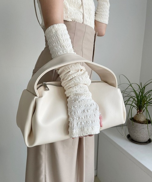 Heather(ヘザー)の「ソフトPUハンドルBAG 186768(ハンドバッグ・レディース・ブラック/イエロー/アイボリー・ONE SIZE)」の2枚目の写真