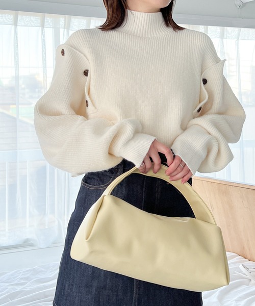 Heather(ヘザー)の「ソフトPUハンドルBAG 186768(ハンドバッグ・レディース・ブラック/イエロー/アイボリー・ONE SIZE)」の17枚目の写真