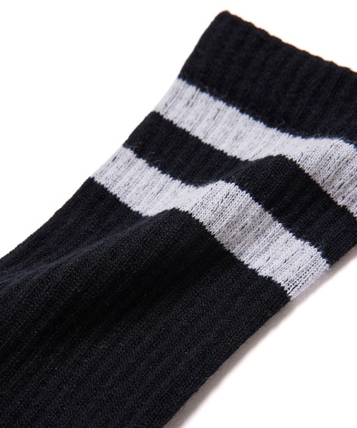 bonjour records（ボンジュールレコーズ）の「【bonjour records/ボンジュールレコード】ORIGINAL LOGO SOCKS オリジナルロゴソックス（ソックス/靴下・メンズ・チャコールグレー・FREE）」の5枚目の写真