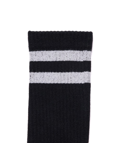 bonjour records（ボンジュールレコーズ）の「【bonjour records/ボンジュールレコード】ORIGINAL LOGO SOCKS オリジナルロゴソックス（ソックス/靴下・メンズ・チャコールグレー・FREE）」の2枚目の写真