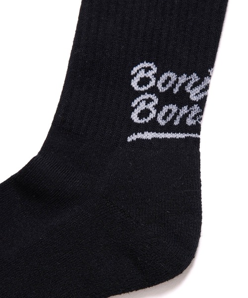 bonjour records（ボンジュールレコーズ）の「【bonjour records/ボンジュールレコード】ORIGINAL LOGO SOCKS オリジナルロゴソックス（ソックス/靴下・メンズ・チャコールグレー・FREE）」の3枚目の写真