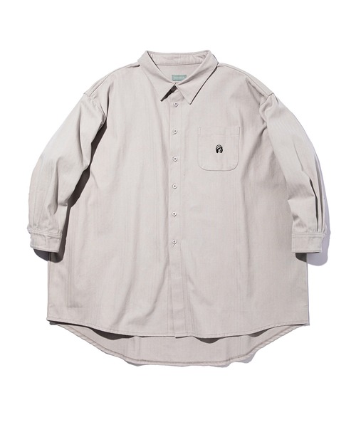 ZOZO（ゾゾ）の「グレーのデカシャツ（シャツ/ブラウス・メンズ・グレー・ONE SIZE）」の5枚目の写真