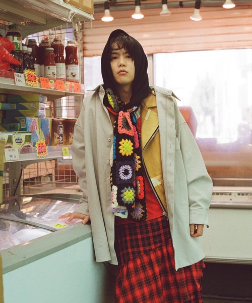 ZOZO（ゾゾ）の「グレーのデカシャツ（シャツ/ブラウス・メンズ・グレー・ONE SIZE）」の2枚目の写真