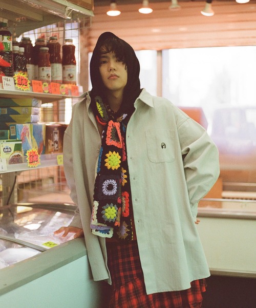 ZOZO（ゾゾ）の「グレーのデカシャツ（シャツ/ブラウス・メンズ・グレー・ONE SIZE）」の17枚目の写真