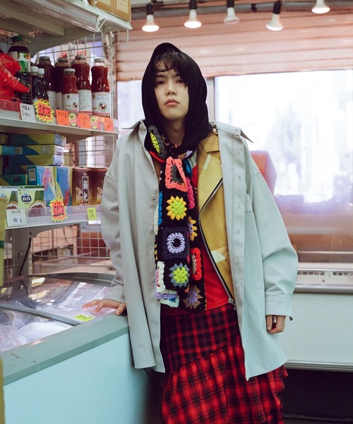 ZOZO（ゾゾ）の「グレーのデカシャツ（シャツ/ブラウス・メンズ・グレー・ONE SIZE）」の14枚目の写真