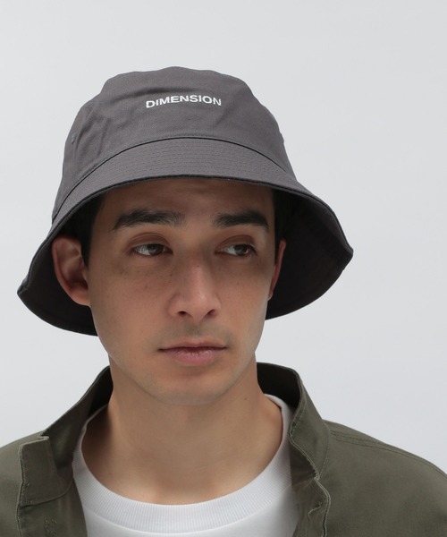 LAKOLE（ラコレ）の「ロゴ刺繍バケットハット / 179553（ハット・メンズ・ブラック/ベージュ/グレー・9）」の3枚目の写真