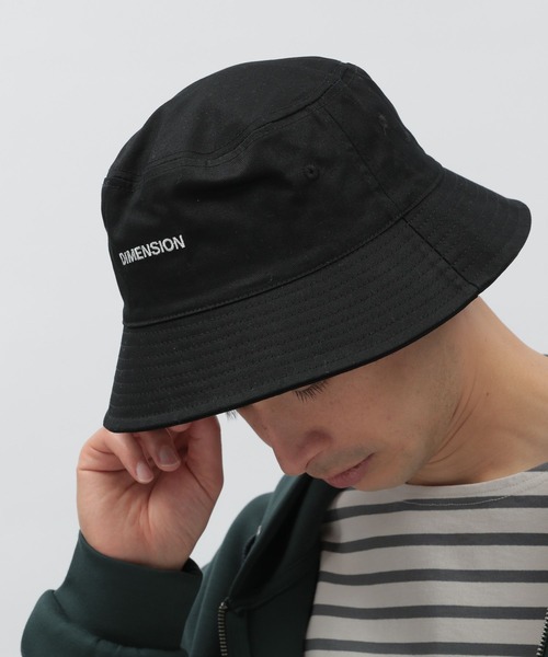 LAKOLE（ラコレ）の「ロゴ刺繍バケットハット / 179553（ハット・メンズ・ブラック/ベージュ/グレー・9）」の2枚目の写真