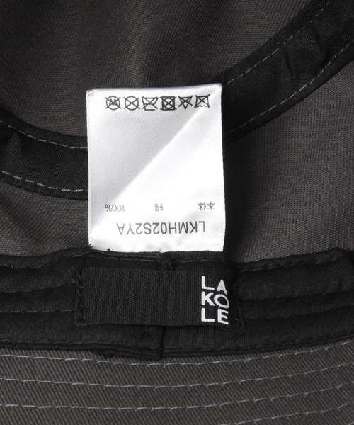 LAKOLE（ラコレ）の「ロゴ刺繍バケットハット / 179553（ハット・メンズ・ブラック/ベージュ/グレー・9）」の14枚目の写真