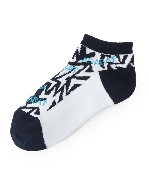 adabat（アダバット）の「◆【日本製】幾何学模様デザイン ショート丈ソックス（ソックス/靴下・レディース・オレンジ系その他2/ブルー系5/ネイビー系・00）」の2枚目の写真